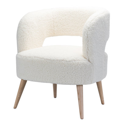 White Sherpa Chair | Wayfair